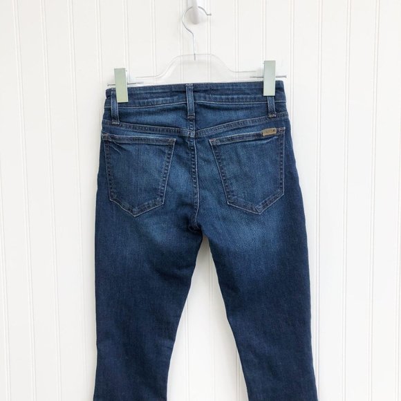 Joe's Jeans "The Icon" Mid Rise Skinny Ankle Jeans Dark Wash Size 24 - Picture 6 of 8